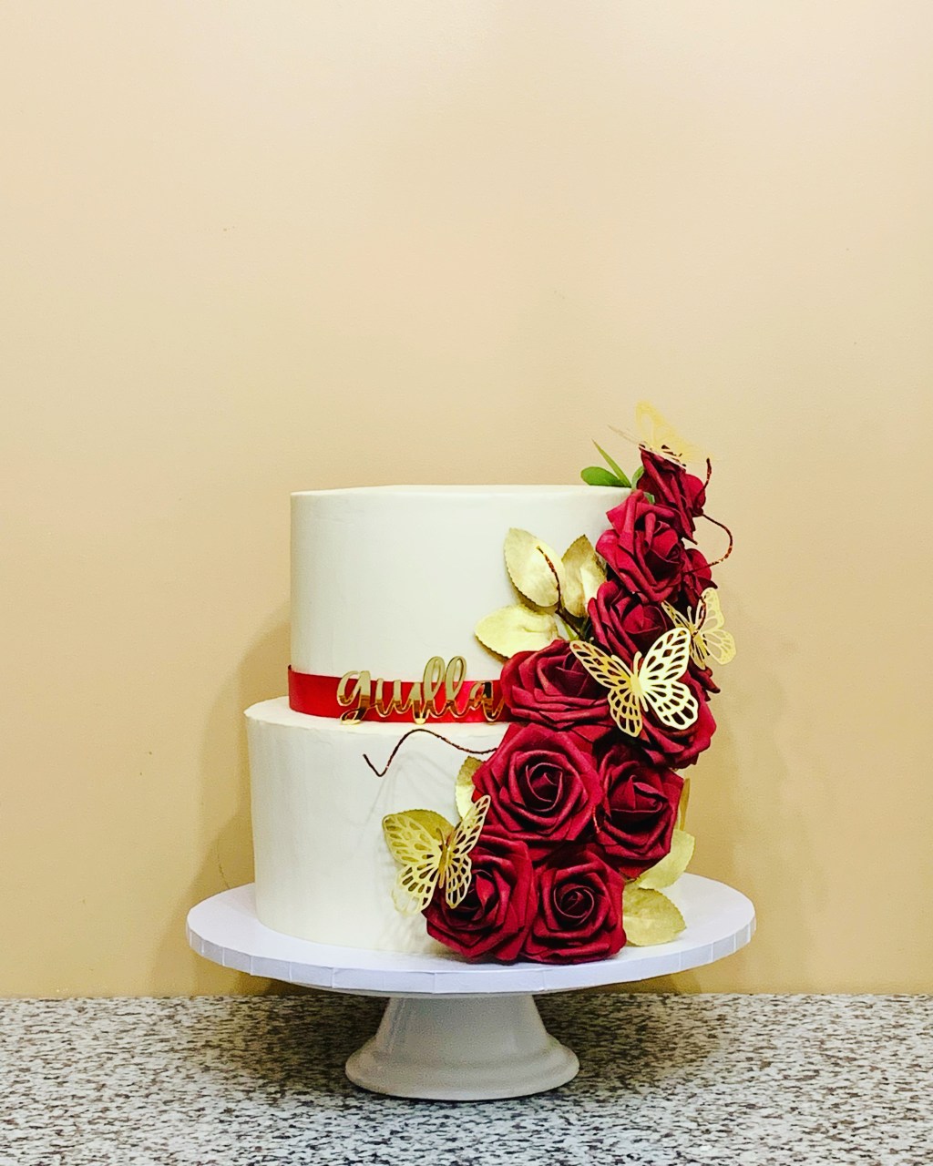 Custom made Red Velvet and Ube Cake for an 18th birthday&nbsp;bash