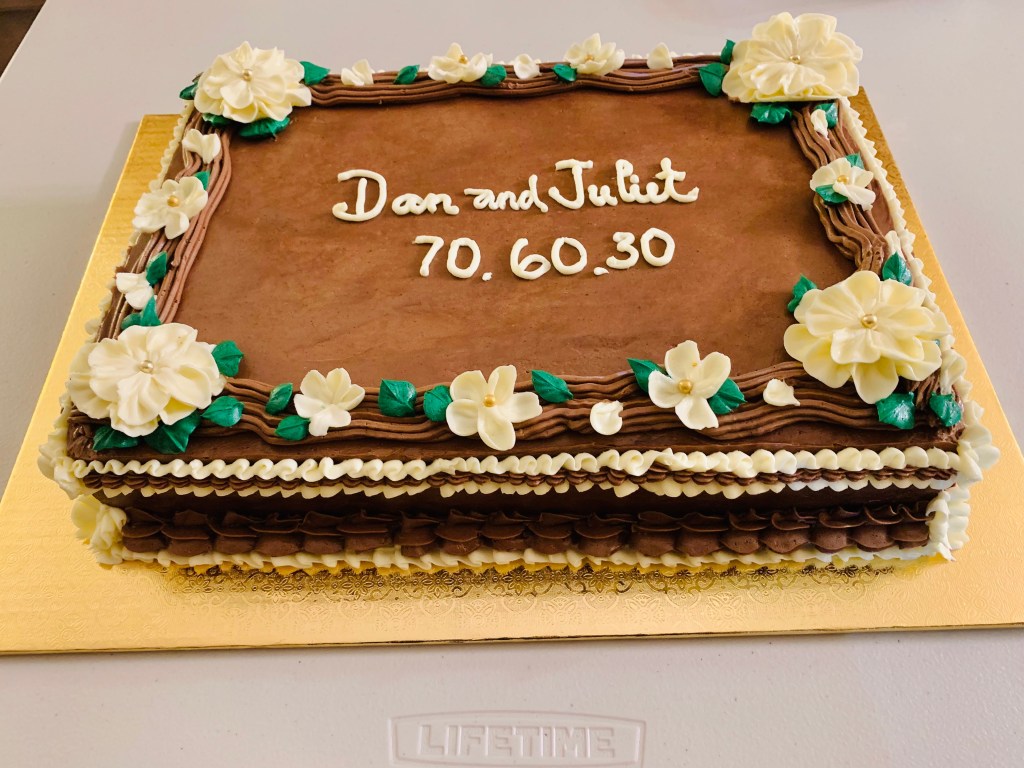 Sheet Cakes for a birthday and a Wedding Anniversary celebration.